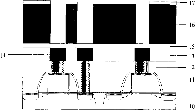 Method for removing photoresist graph in forming process of dual embedded structure