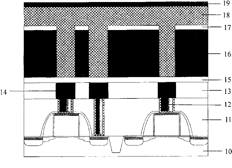 Method for removing photoresist graph in forming process of dual embedded structure