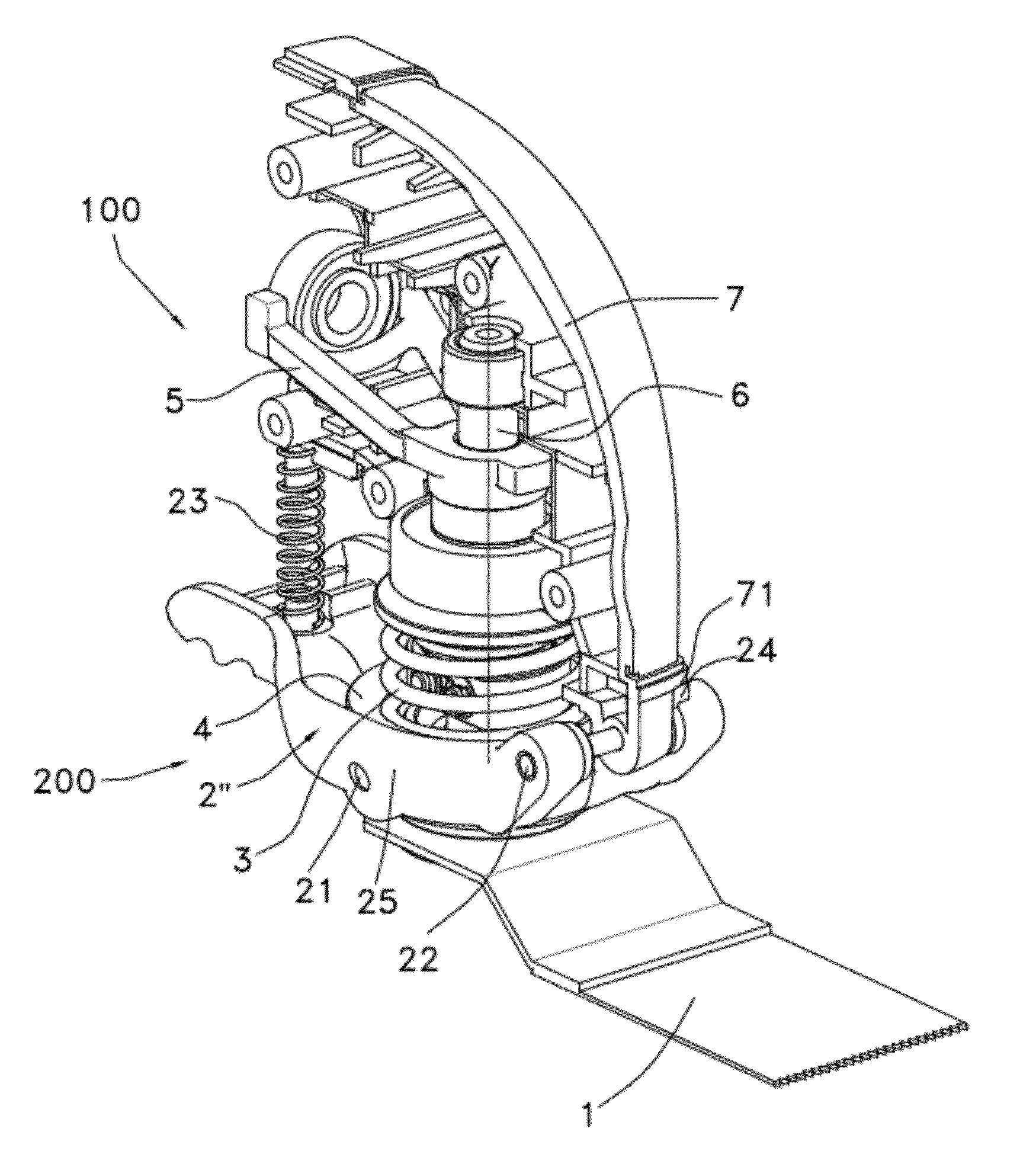 Power tool having a clamping device for a working element