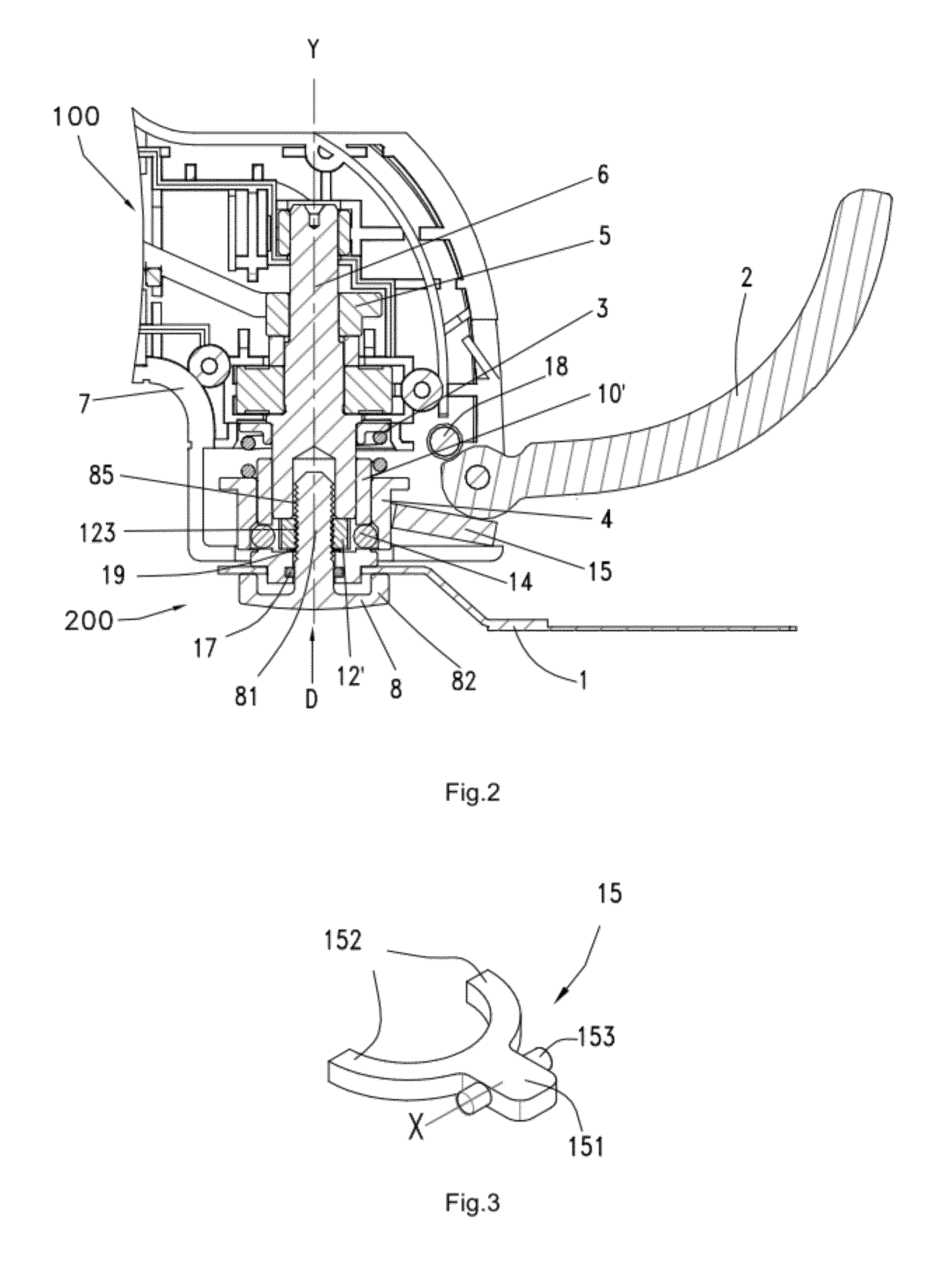 Power tool having a clamping device for a working element