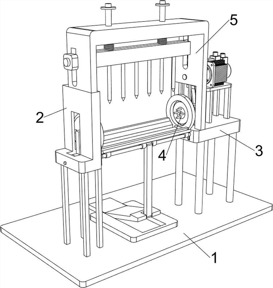 Fungus bag punching machine for agricultural planting