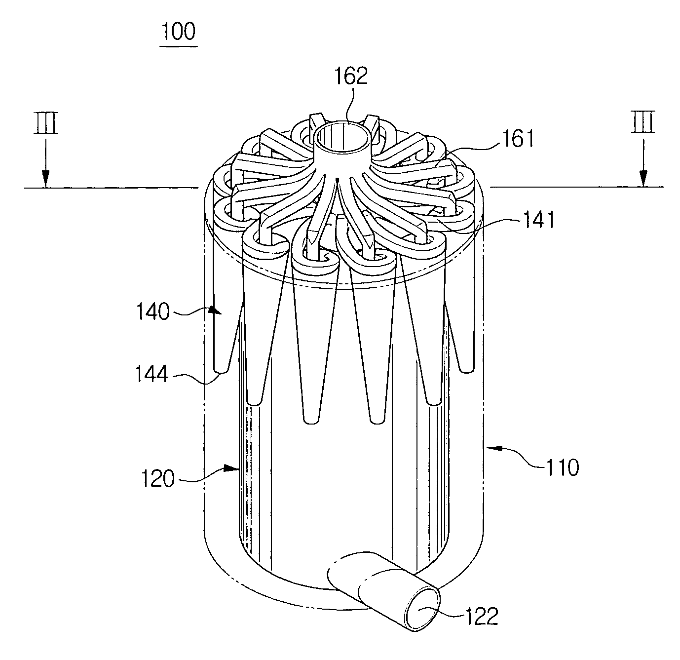 Cyclone dust separating apparatus