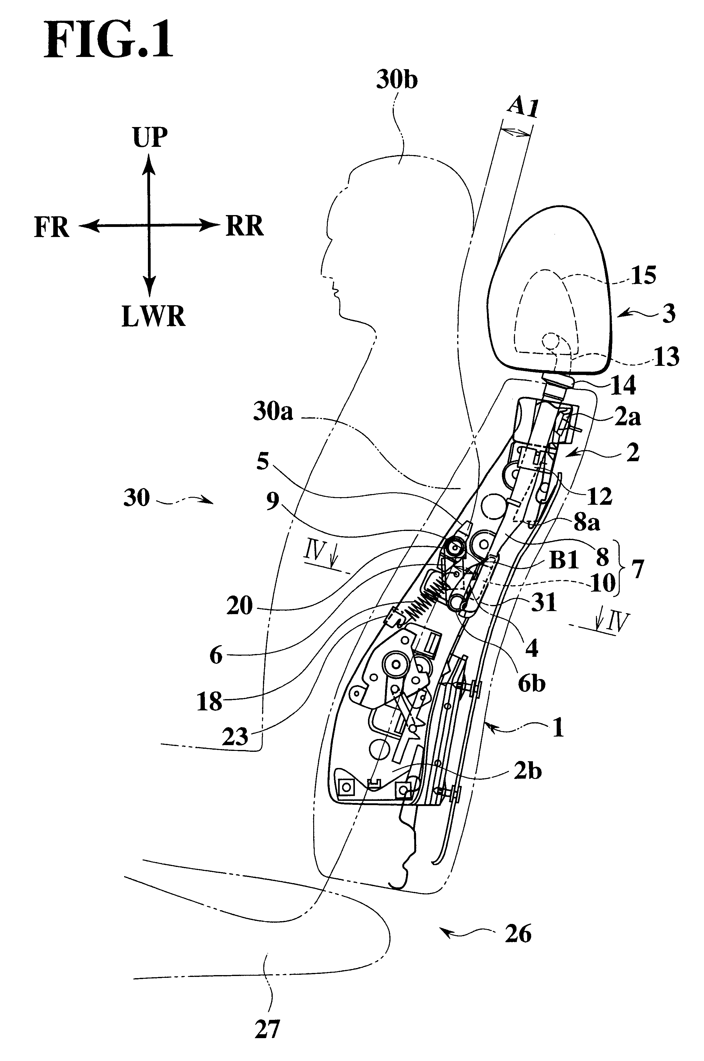 Seatback for automobile