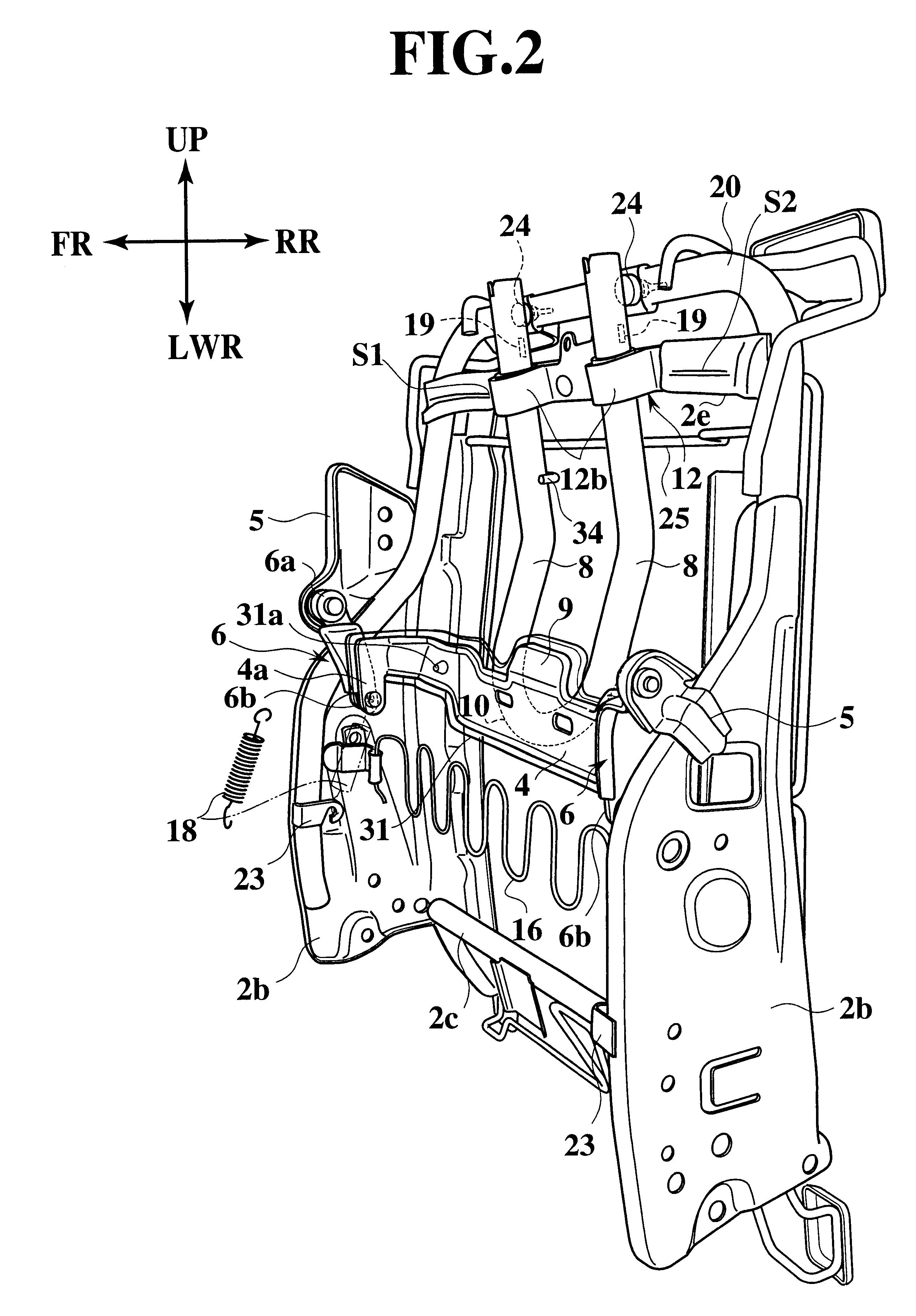 Seatback for automobile