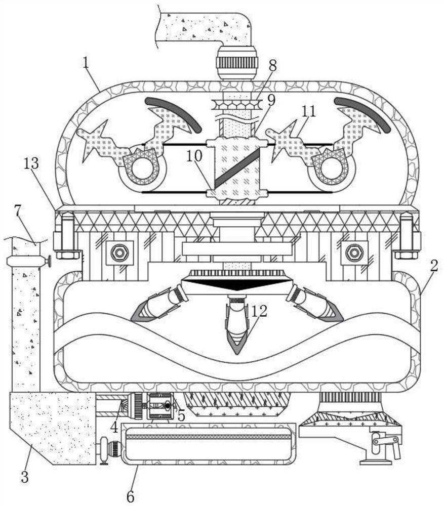 Pulper cleaning device for solving problem of shredded paper adhering to inner wall