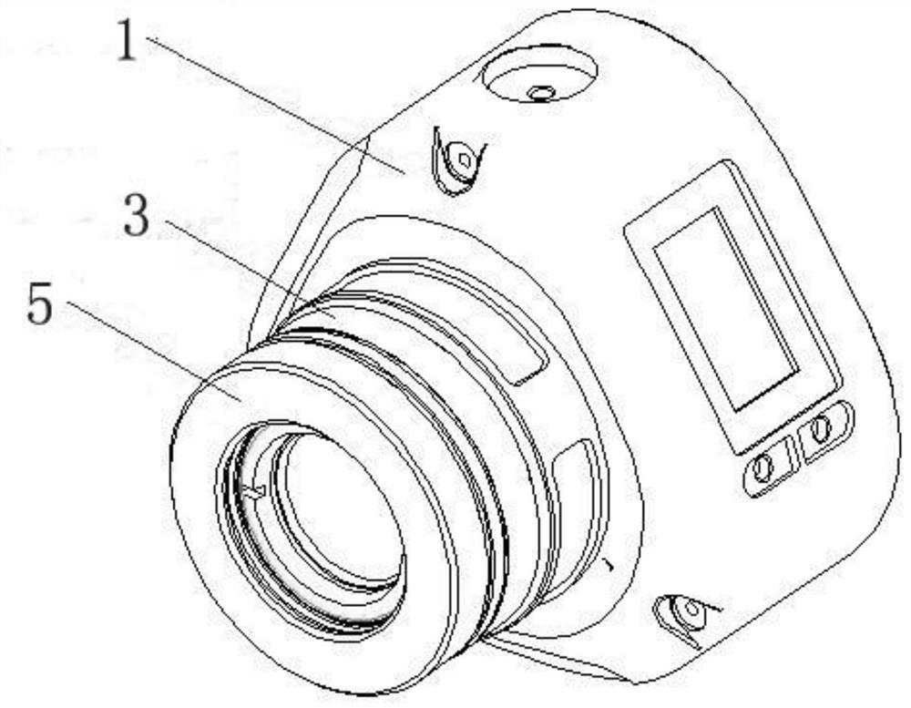 A lens locking and dismounting mechanism and method