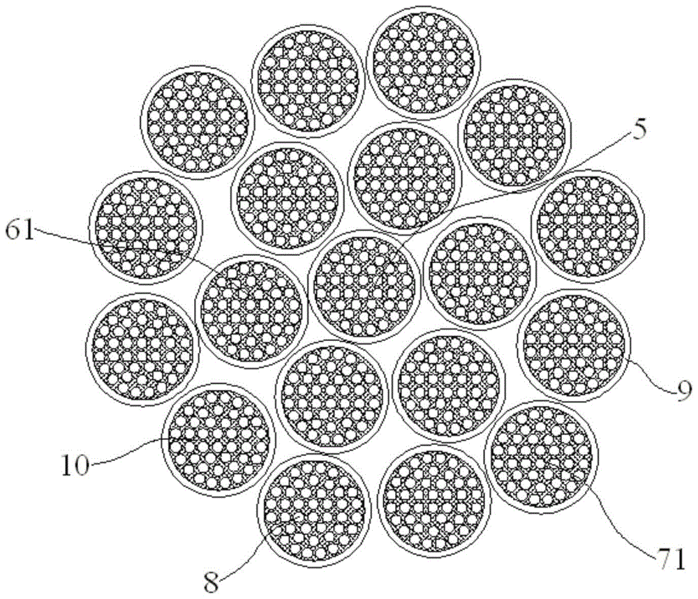 Acid and alkali resistant duralumin type metal stranded wire