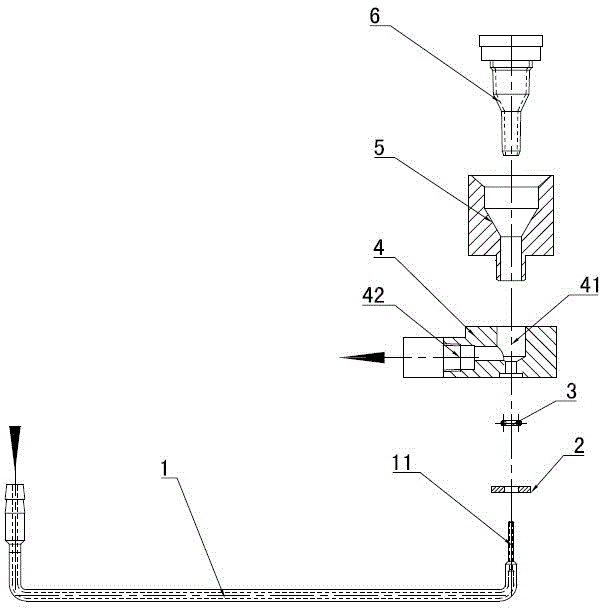 Novel double-hose sealing plug nitrogen-charging device