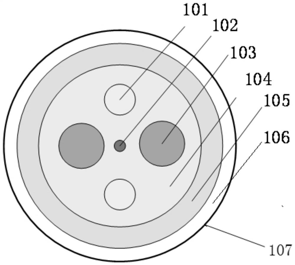 High-power polarization-maintaining optical fiber and preparation method thereof