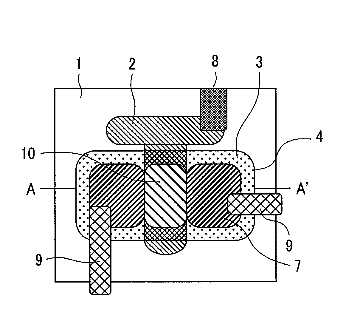 Method of manufacturing a semiconductor device having an organic thin film transistor