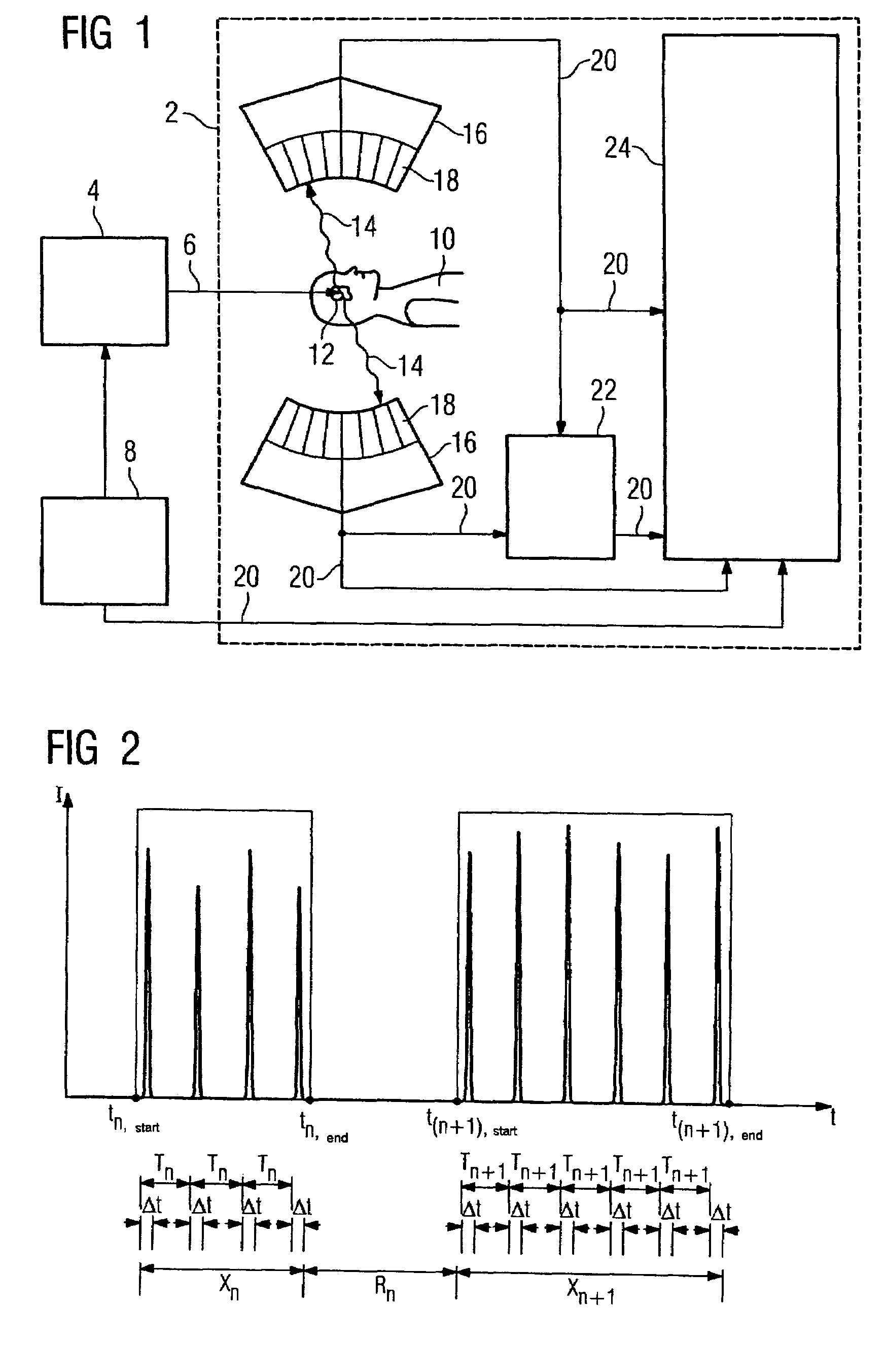 Device and method for locally resolved control of a radiation dose