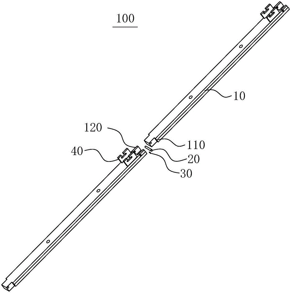 Top-drive guide rail assembly and top-drive guide rail system