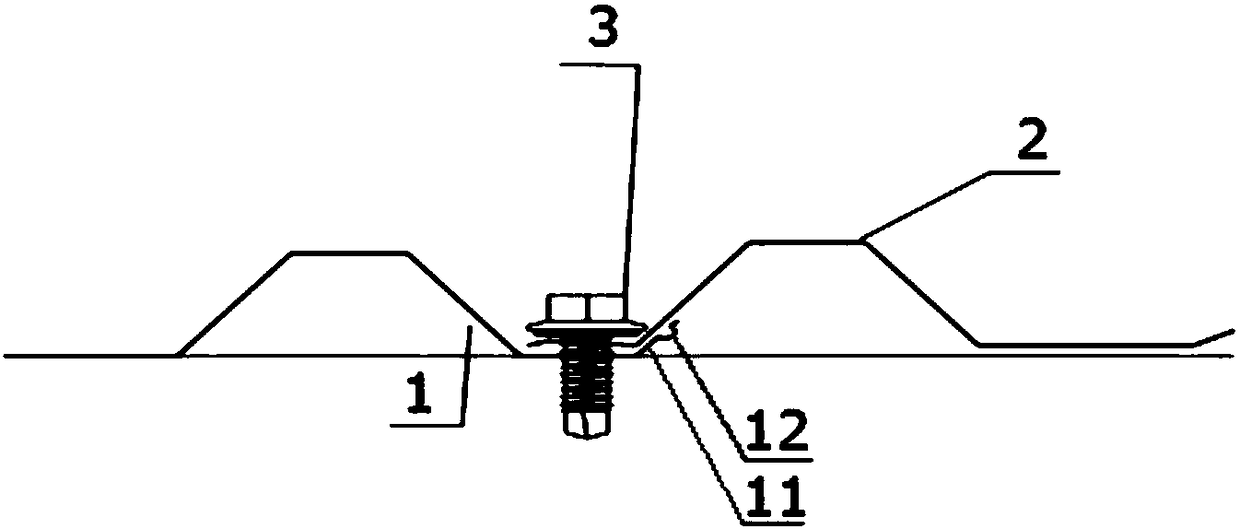 High waterproofing lap type locking screw steel plate