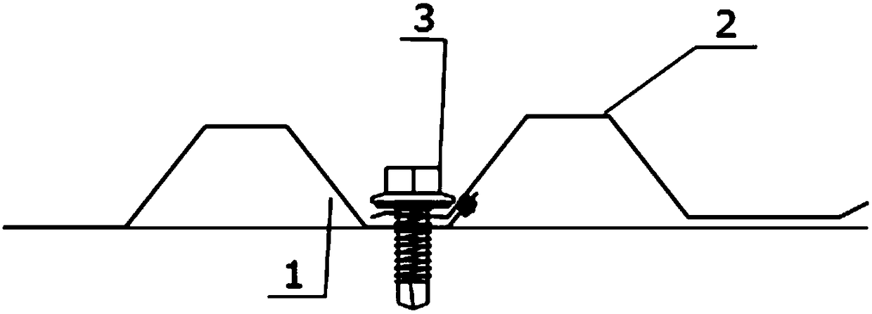 High waterproofing lap type locking screw steel plate