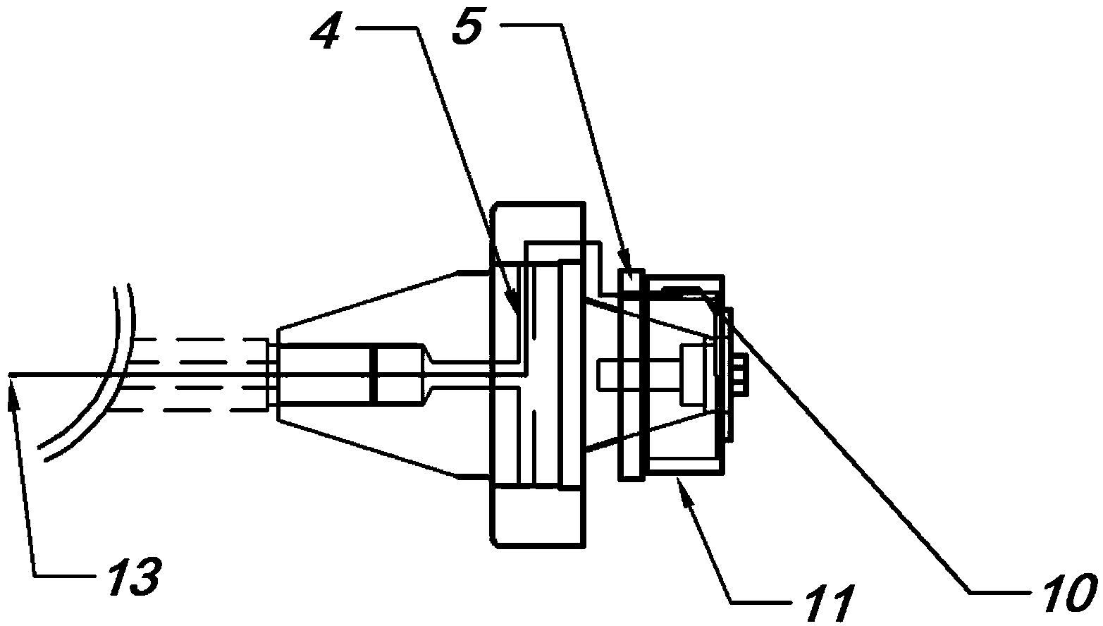 Device and method for testing thickness of lubricating oil film of rolling bearing