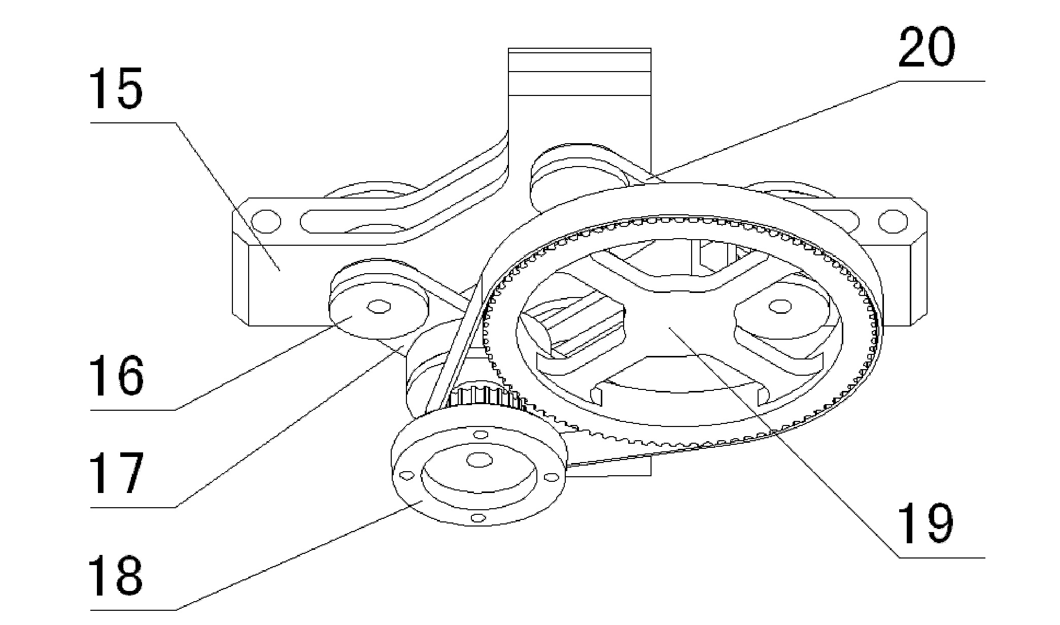 Three-dimensional-translation and one-dimensional-rotation high-speed parallel robot