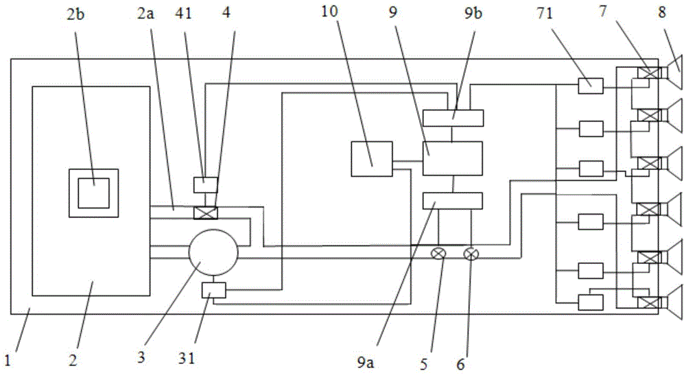 Automatic variable pesticide spraying system and control method thereof