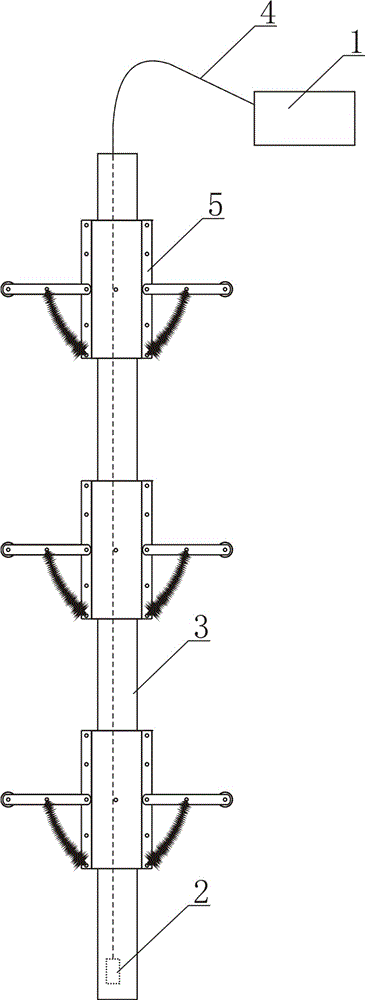 Inclination detection device for tubular pipe and inclinometer tube centring and locating assembly thereof