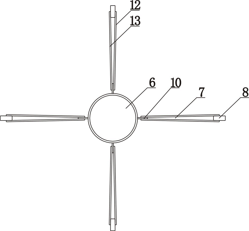 Inclination detection device for tubular pipe and inclinometer tube centring and locating assembly thereof