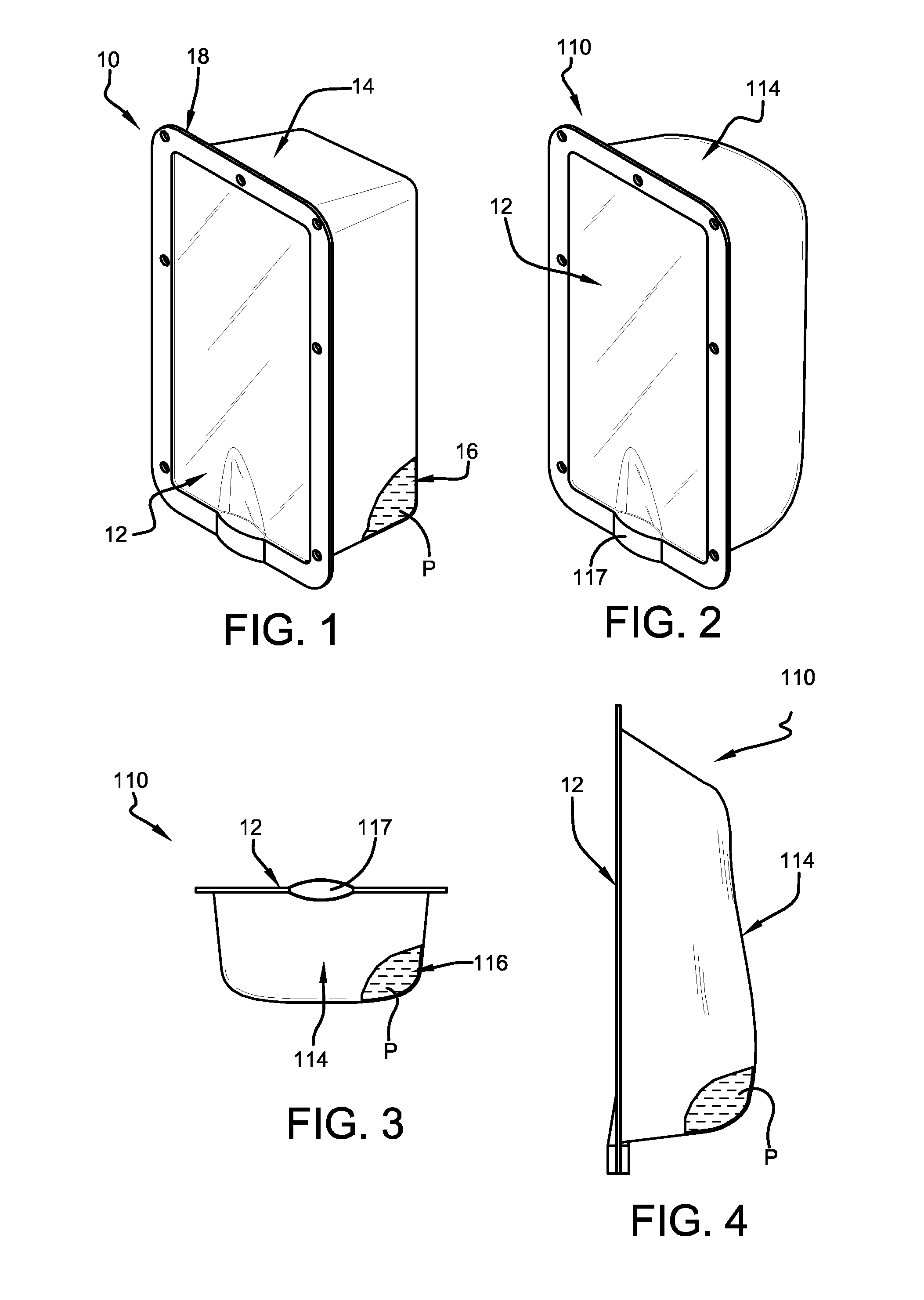 Collapsible container and dispenser employing a collapsible container