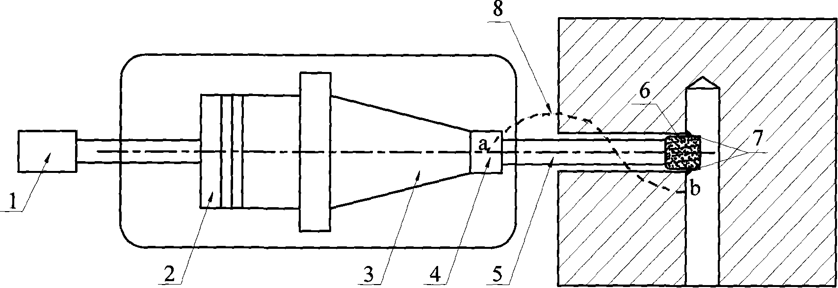 Complex casing deep ascopore ultrasound wave deburring tool and method