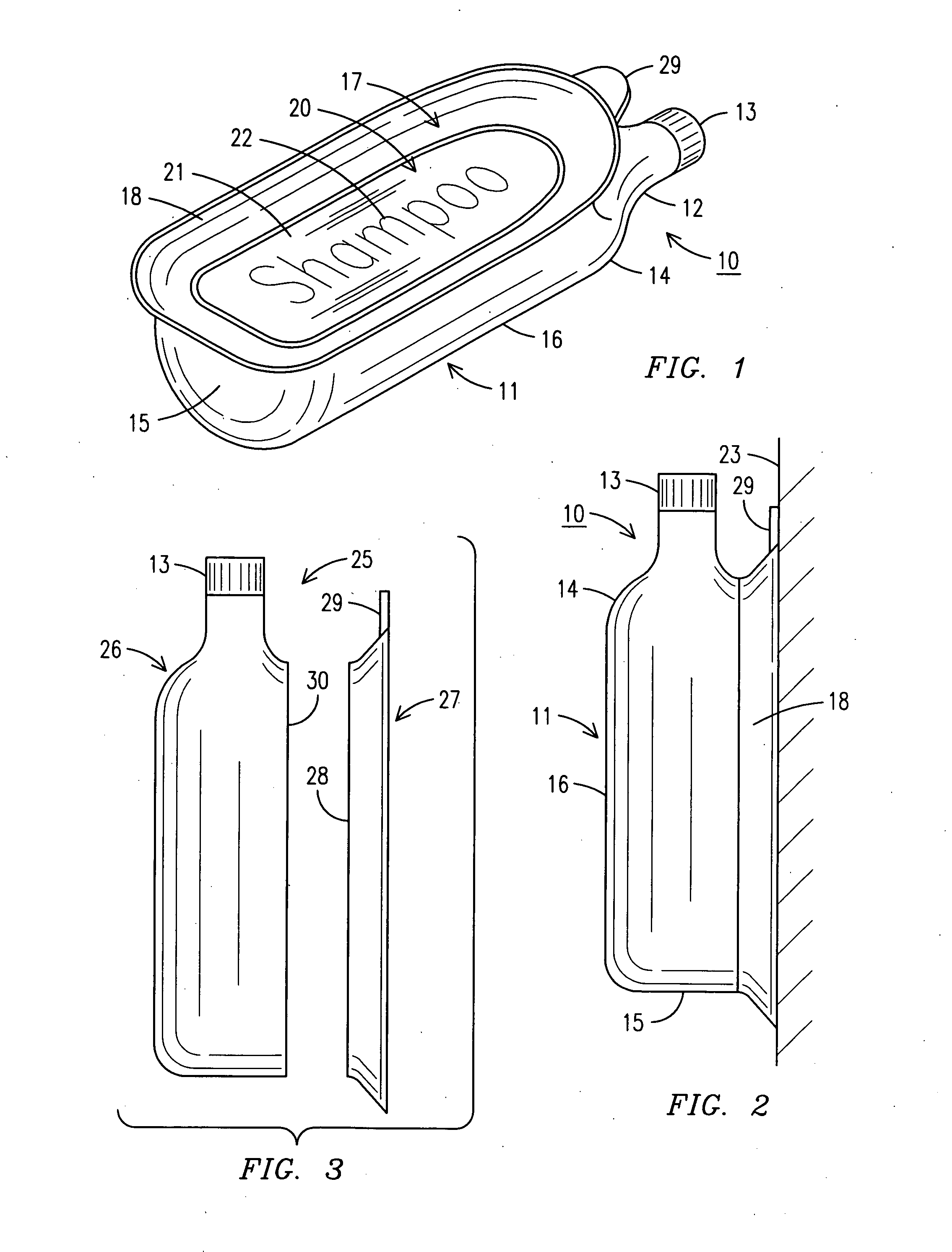 Wall mountable bottle