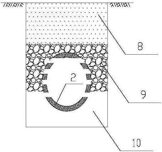 Urban rainwater pipeline system capable of effectively supplementing underground water