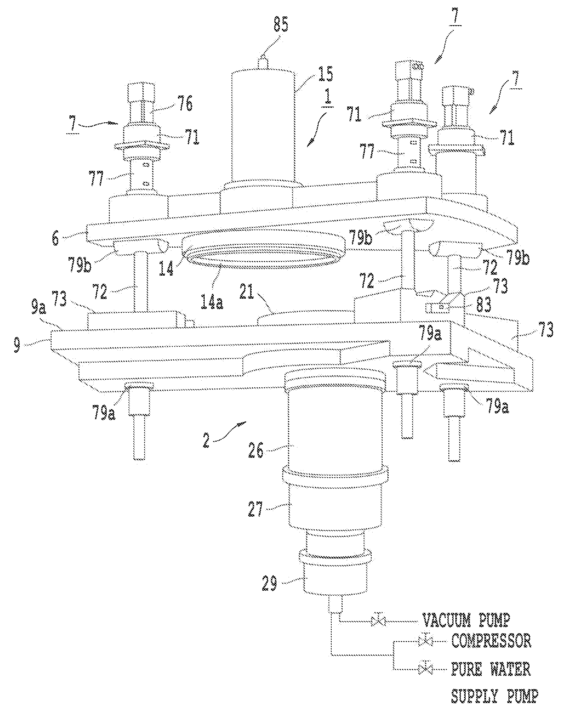 Substrate flat grinding device