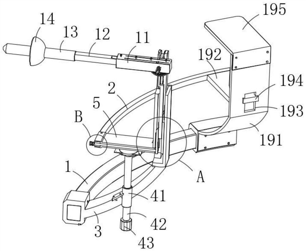 A laparoscopic uterus lifting fixer for fixing the cervix of the cervix