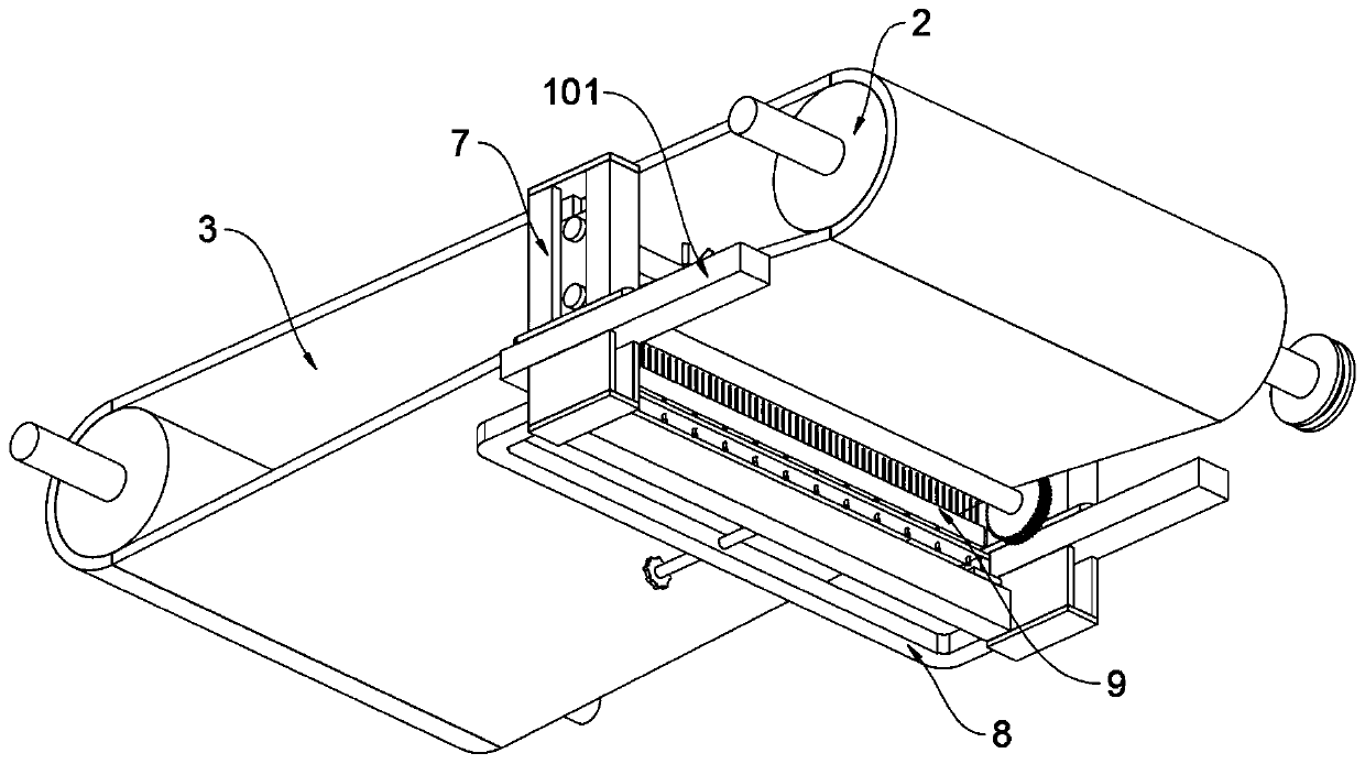 Driving and transmission device based on ceramic rubber rollers for material conveying device