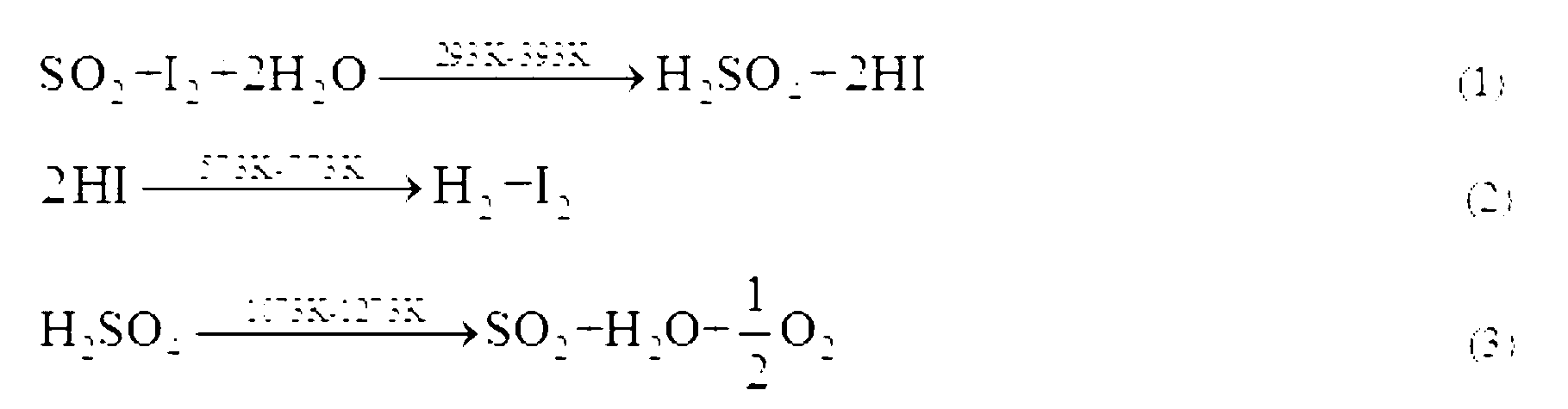 Method for promoting Bunsen reaction in thermochemical iodine-sulfur cycle for hydrogen manufacturing