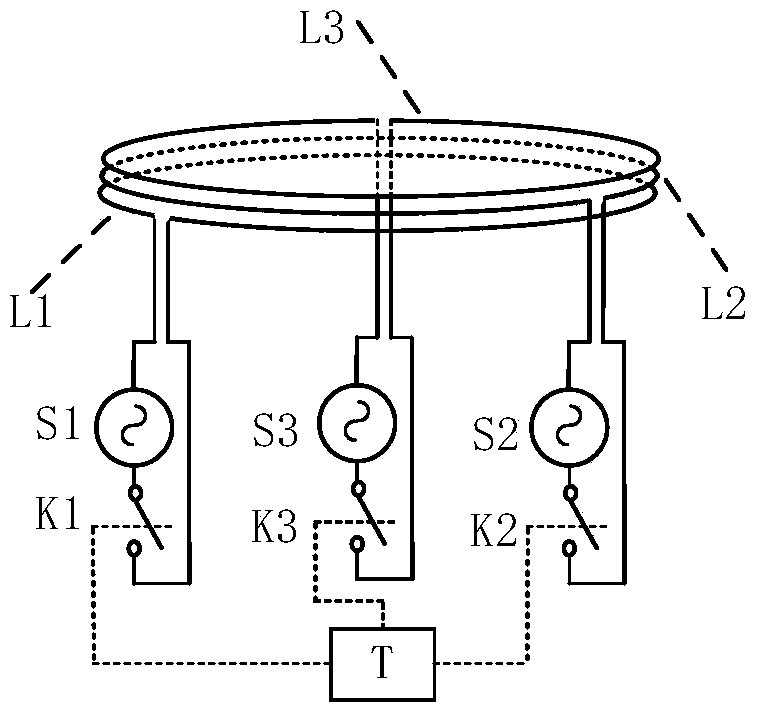 A single-probe three-coil maglev train gap sensor with fault location function