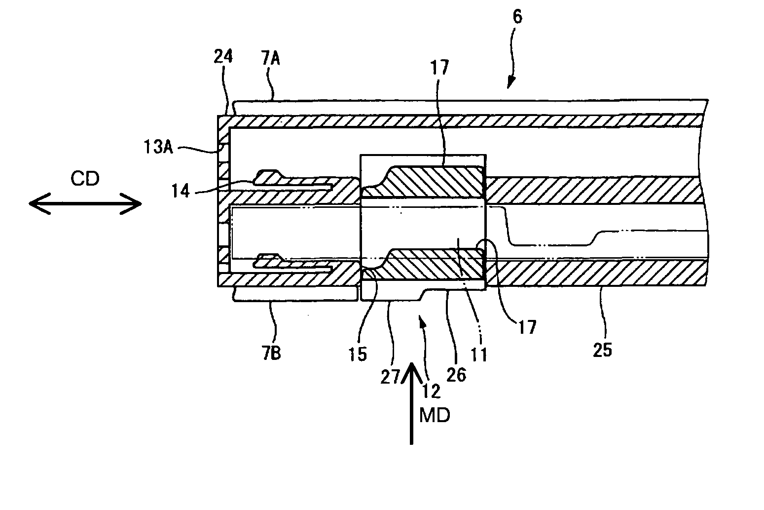 Connector, a connector assembly, a jig, and a method for withdrawing a terminal in a connector