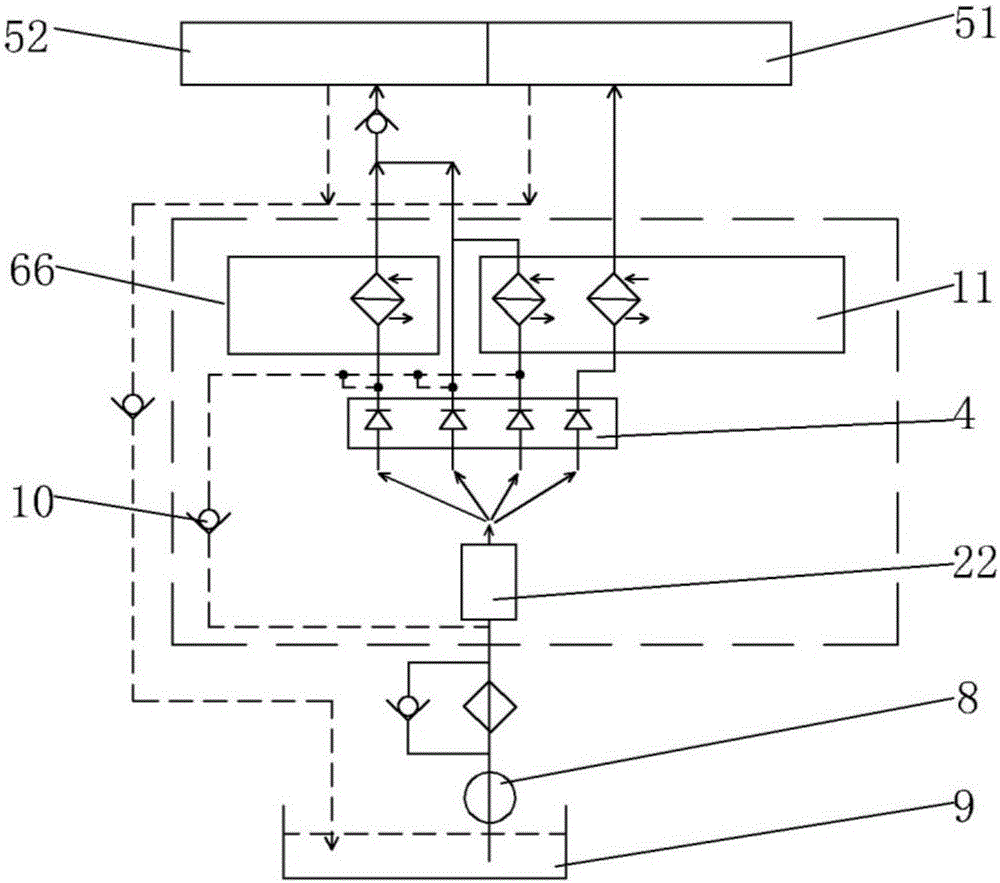 Engine oil filtering, cooling and preheating integrated system and method