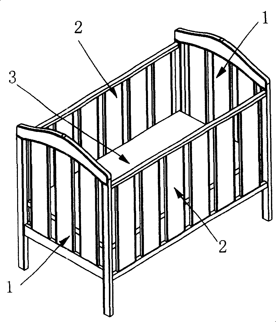 Combined children's bed