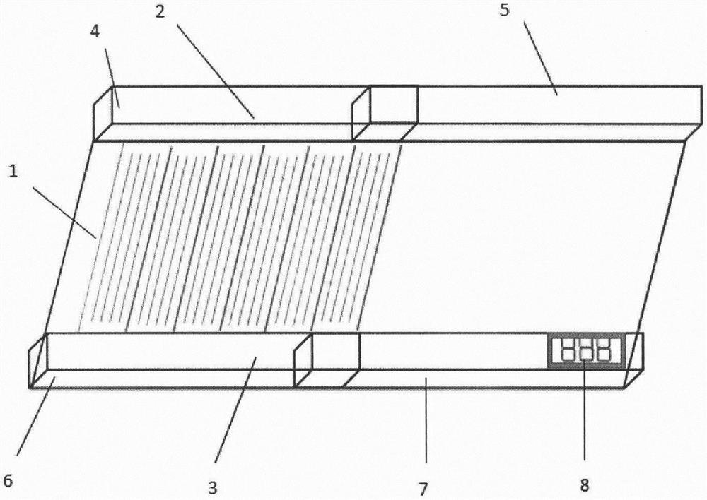 Pull-out type standing long jump automatic distance measuring device