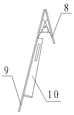 Steel bar binding space distance identification device