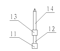 Steel bar binding space distance identification device