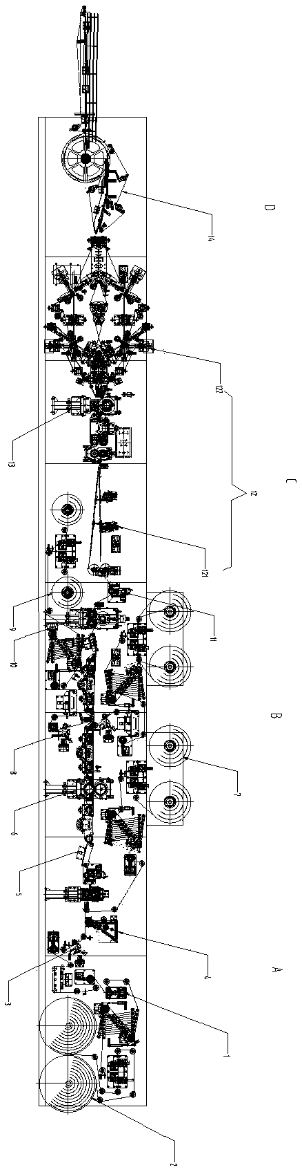 Double-path disposable-mattress manufacturing method and equipment