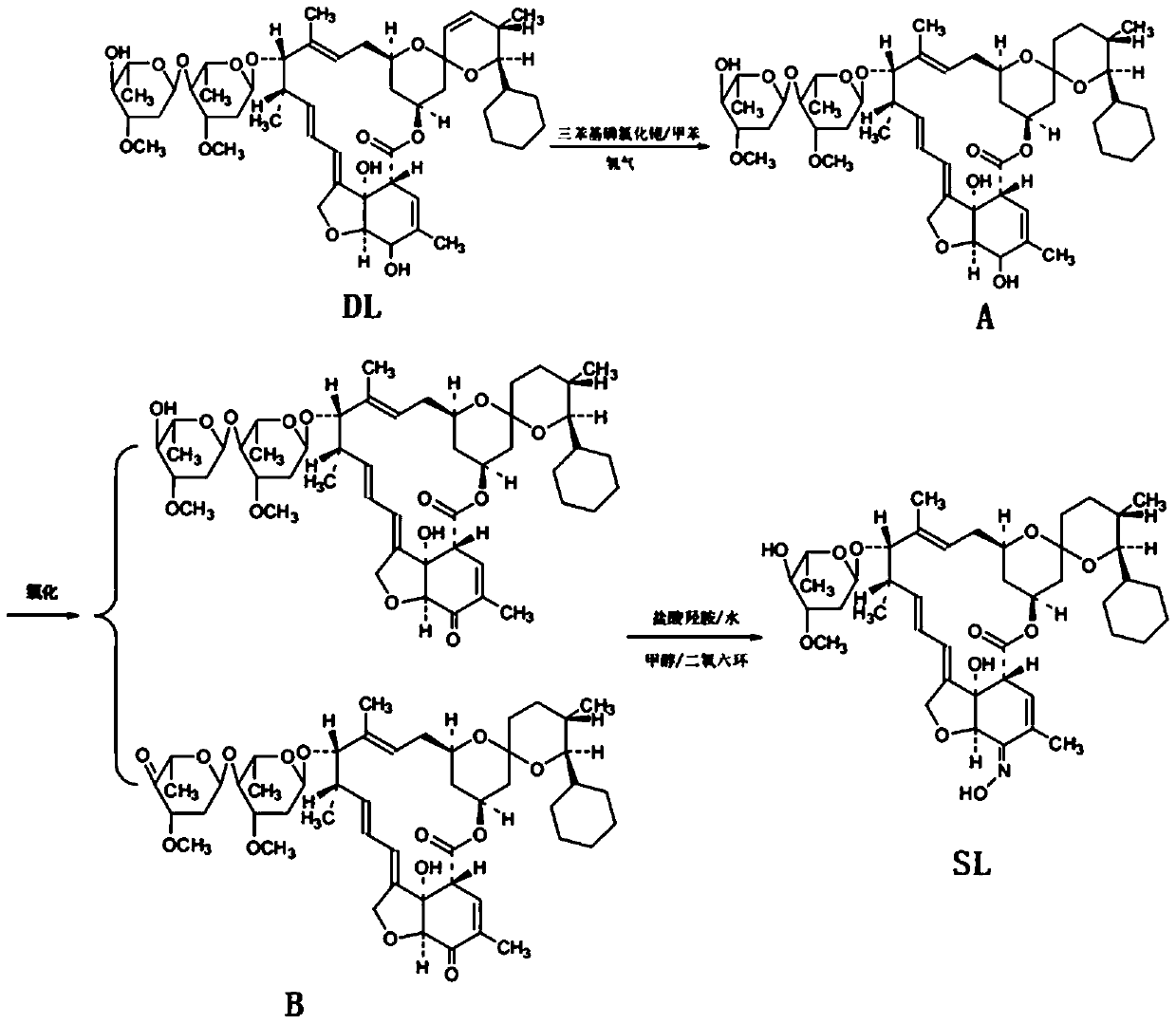 Synthesis method for high-purity selamectin