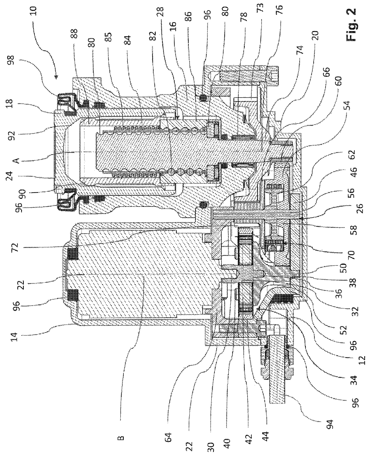 Electromechanically actuable motor vehicle brake with selective self-locking