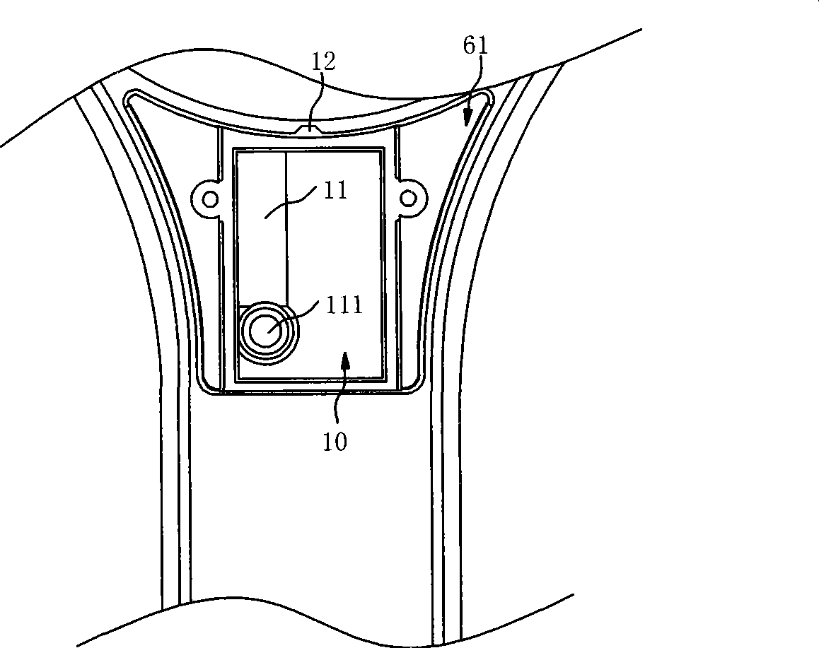 Gondola water faucet with temperature display