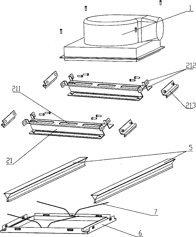 Suspended ceiling with vibration damping device