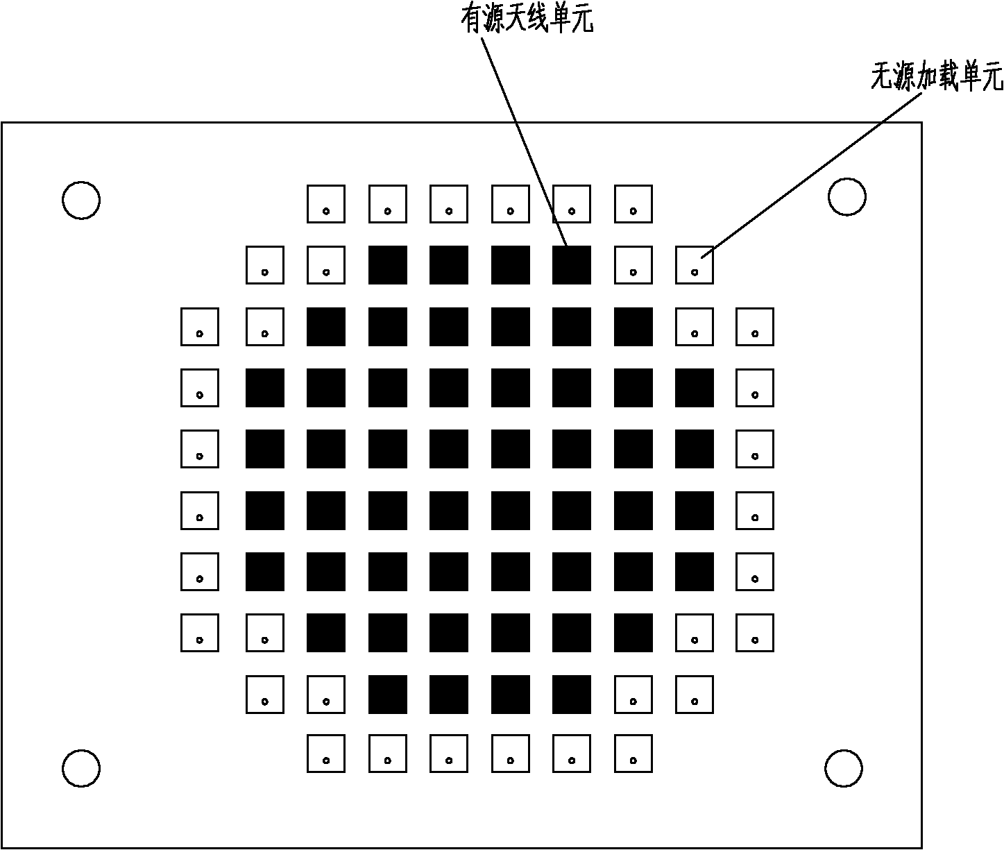 Active phased array antenna adopting passive loading way to control sidelobe level