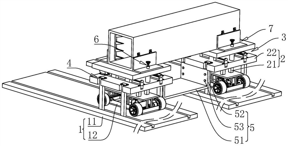 Transportation system for assembly type standard knot construction of comprehensive pipe gallery