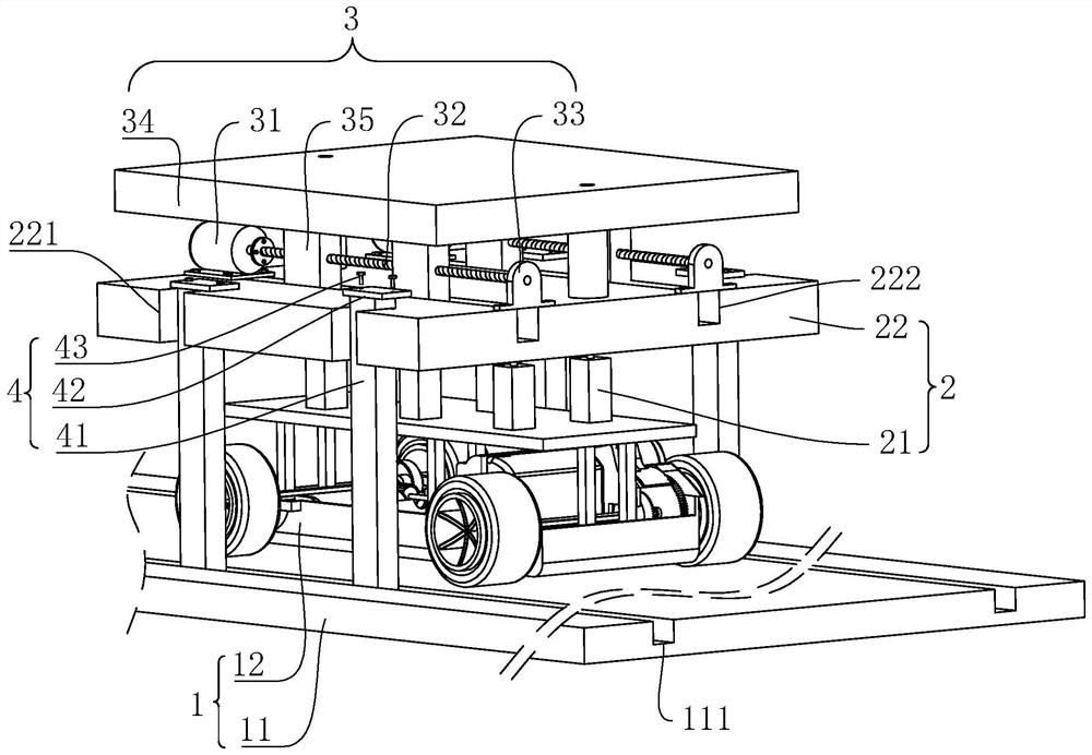 Transportation system for assembly type standard knot construction of comprehensive pipe gallery