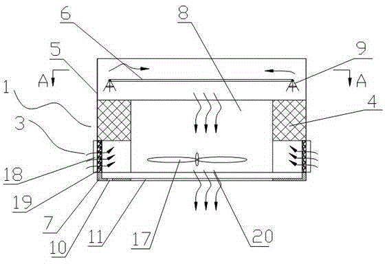 Evaporative cooling air conditioning device utilizing wash water of flush toilet