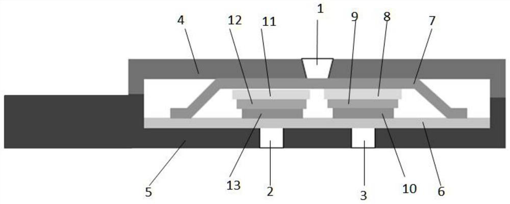 Blood creatinine detection card for optical differential signal processing, preparation method and application