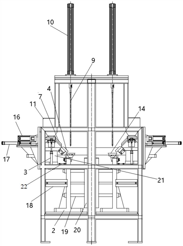 Automatic filling machine for multiple tube shells