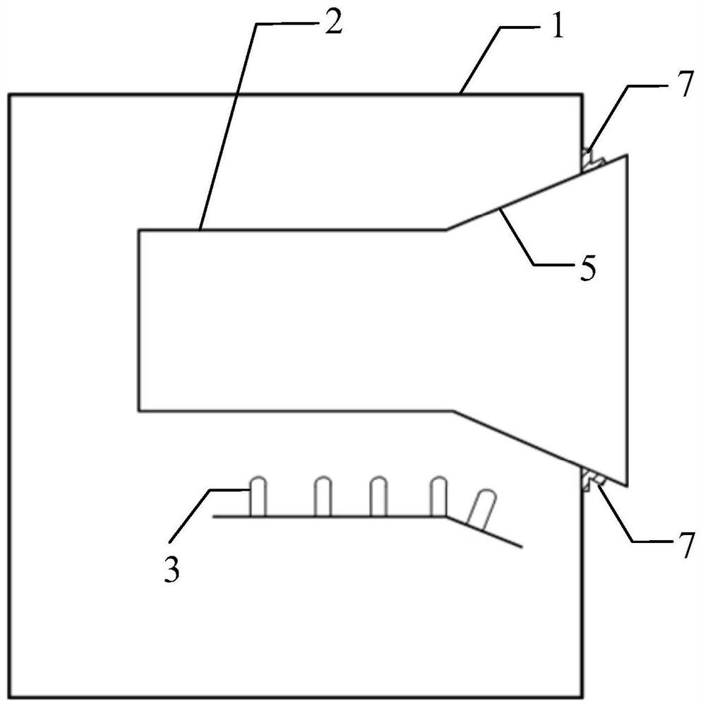 A measurement system and measurement method for the internal flow field of an engine